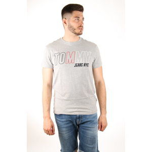 Tommy Hilfiger pánské šedé tričko - XXL (38)